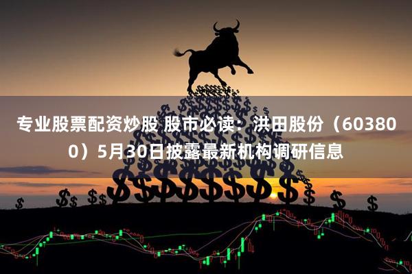 专业股票配资炒股 股市必读：洪田股份（603800）5月30日披露最新机构调研信息